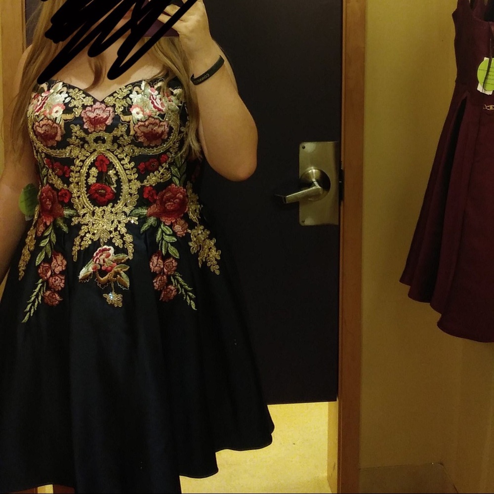 Navy blue dress